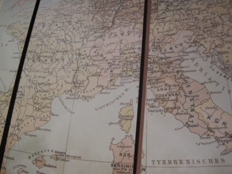 Drieluik Landkaart Europa pastel - Afbeelding 3