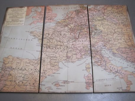 Drieluik Landkaart Europa pastel - Afbeelding 2