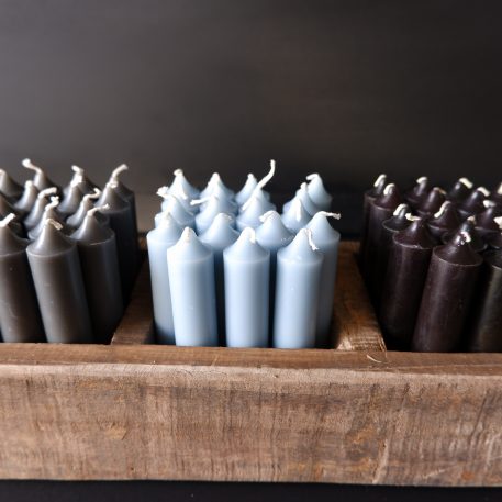 Dinerkaarsje licht blauw 7 stuks - Afbeelding 4