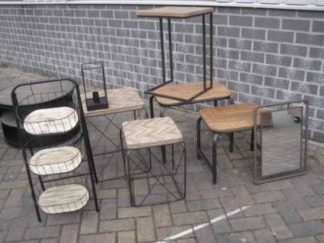 Bijzet-salontafel vierkant set van 2 - Afbeelding 5