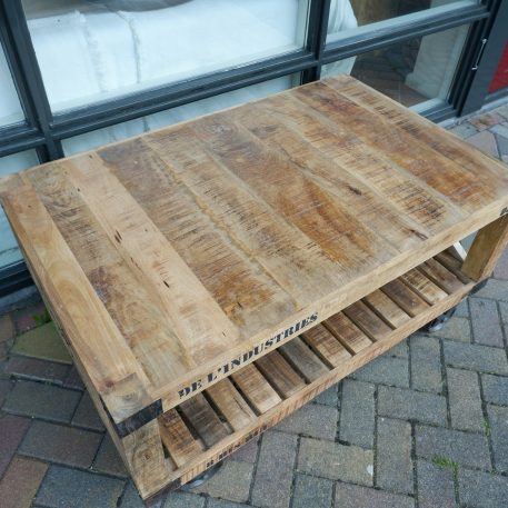 Bijzet-salontafel Cross op wielen - Afbeelding 7