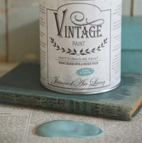 JDL Krijtverf Vintage Paint dusty turquoise 100 ml - Afbeelding 4