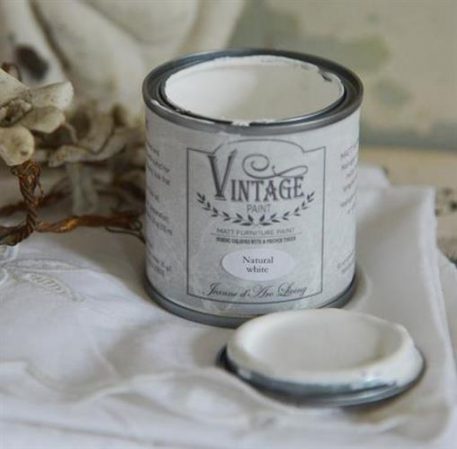 JDL Krijtverf Vintage Paint natural white 700 ml - Afbeelding 2