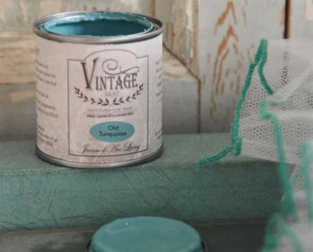 JDL Krijtverf Vintage Paint old turquoise 700 ml - Afbeelding 4