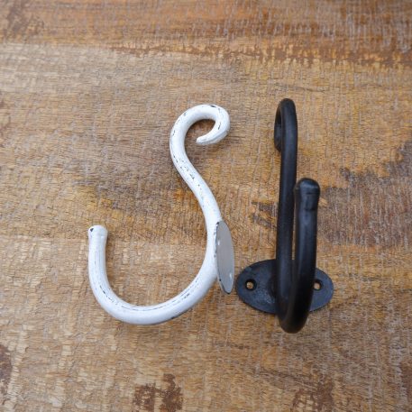 Kapstokhaak Curl antiek wit - Afbeelding 4
