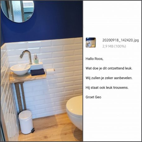 Altum toiletrolhouder wit metaal - Afbeelding 4