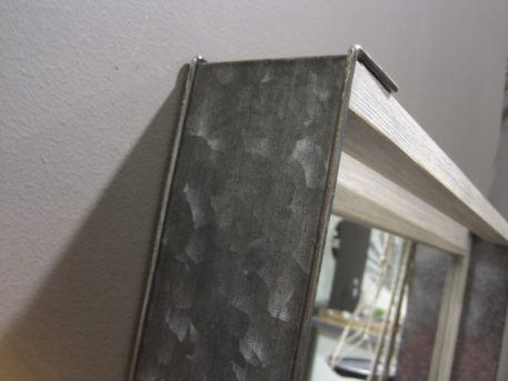 Spiegel Houten krat met metaal - Afbeelding 2