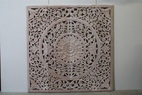 Wandpaneel Vegas beige 4-luik 210 x 210 cm UITVERKOCHT - Afbeelding 2