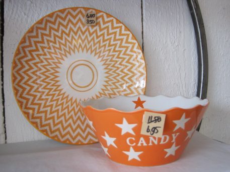 Candy schaal ster oranje - Afbeelding 2