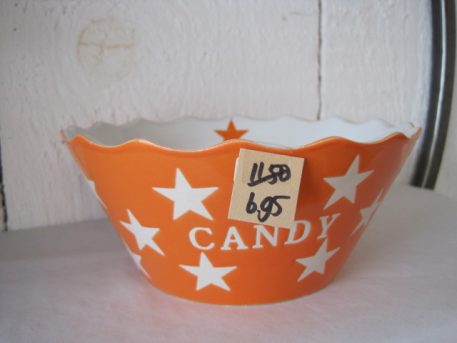 Candy schaal ster oranje