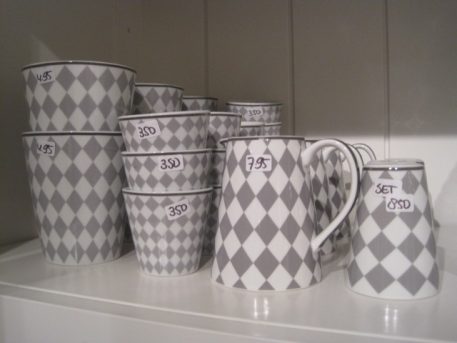 Beker espresso harlequin licht grijs - Afbeelding 2