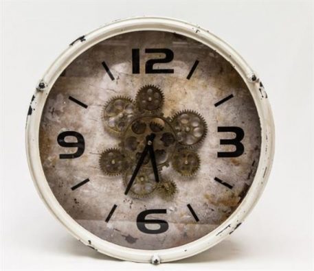 Klok Radar antiek wit