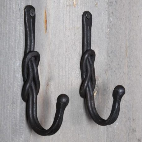hoffz kapstokhaak knoop ijzer antiek bruin hoog 14 cm breed 2 cm diep 5.5 cm4