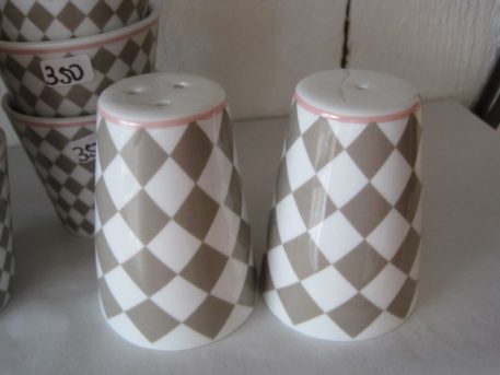 Peper & zout stel harlequin taupe - Afbeelding 3