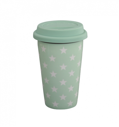 krasilnikoff travelmug ster mint