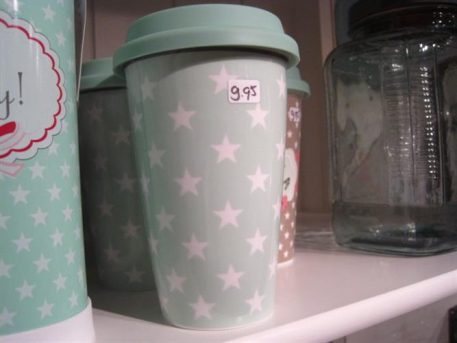 Travel mug ster mint groen - Afbeelding 2