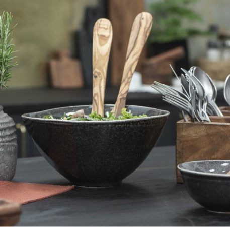 Antique black Dunes bowl XL UITVERKOCHT - Afbeelding 2