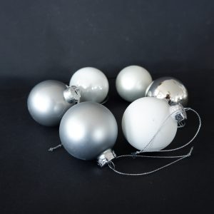sia home fashion kerstballen grijs zilver wit diameter 6 cm 24 stuks1
