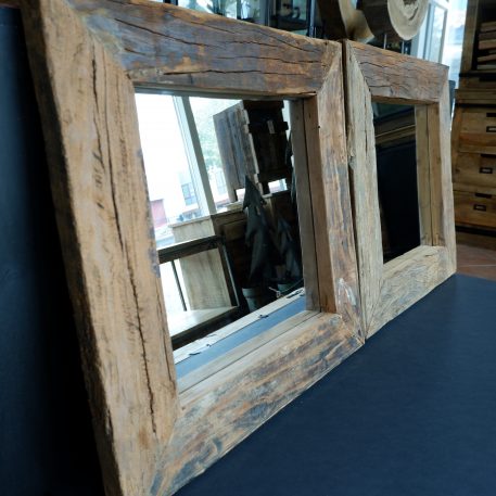 spiegel truckwood 60 x 60 cm vierkant