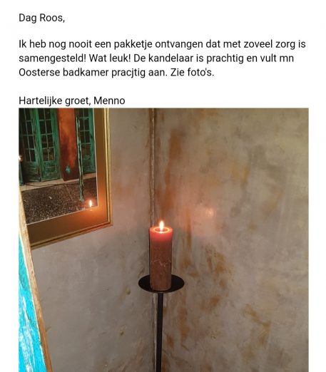 Vloerkandelaar Nick L 121 cm voor stompkaars - Afbeelding 13