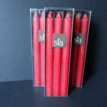 Dinerkaars lang rood 6 stuks - Afbeelding 2