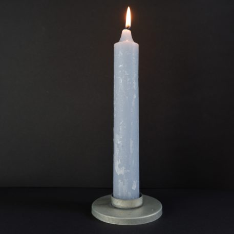 ib laursen candle holder voor waxine of dinerkaars XL metaal zink grijs diameter 10 cm hoog 3 cm5