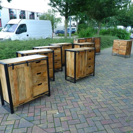 Beau travail dressoir S met schuifdeur en 3 lades - Afbeelding 12