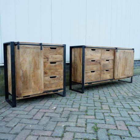 Beau travail dressoir S met schuifdeur en 3 lades - Afbeelding 7