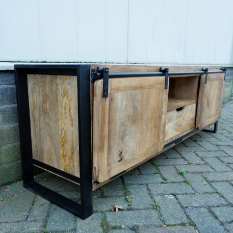 Beau travail tv dressoir 2 schuifdeuren en lade UITVERKOCHT - Afbeelding 3