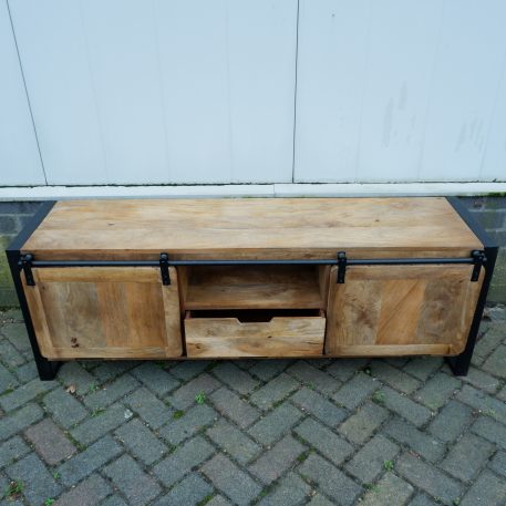 Beau travail tv dressoir 2 schuifdeuren en lade UITVERKOCHT - Afbeelding 4