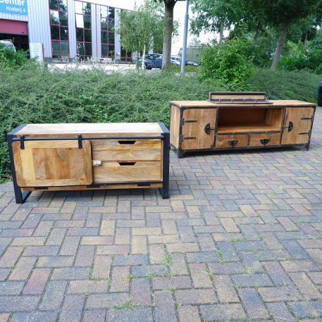 Beau travail tv dressoir met schuifdeur en 2 lades UITVERKOCHT - Afbeelding 14