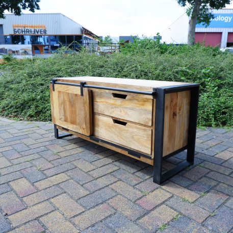 Beau travail tv dressoir met schuifdeur en 2 lades UITVERKOCHT - Afbeelding 15