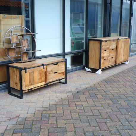 Beau travail tv dressoir met schuifdeur en 2 lades UITVERKOCHT - Afbeelding 9