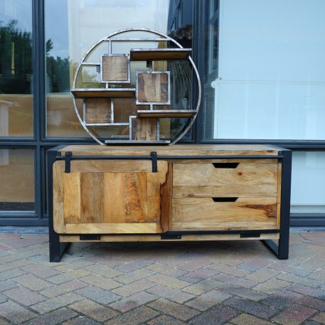 Beau travail tv dressoir met schuifdeur en 2 lades UITVERKOCHT - Afbeelding 10