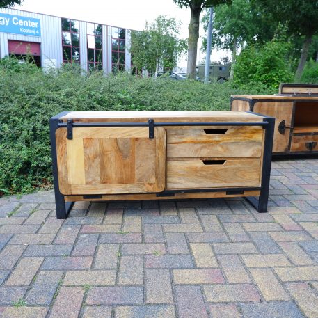 Beau travail tv dressoir met schuifdeur en 2 lades UITVERKOCHT - Afbeelding 13