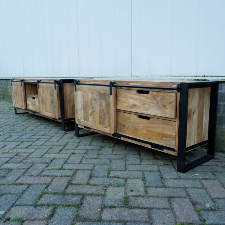 Beau travail tv dressoir met schuifdeur en 2 lades UITVERKOCHT - Afbeelding 6