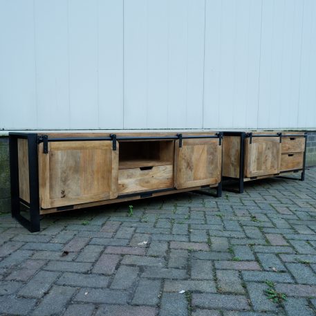 Beau travail tv dressoir 2 schuifdeuren en lade UITVERKOCHT - Afbeelding 7