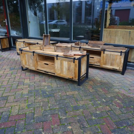 Beau travail tv dressoir 2 schuifdeuren en lade UITVERKOCHT - Afbeelding 17