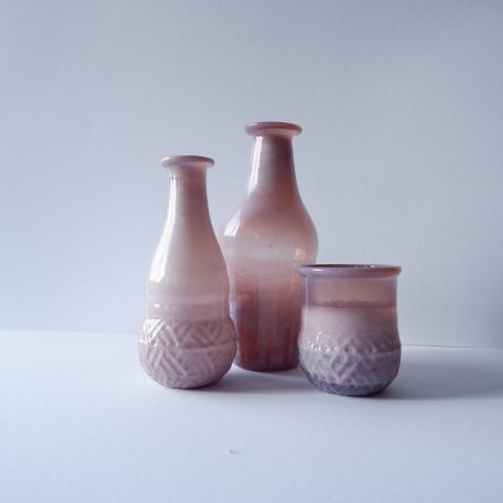 Gerecycled glas vaasjes Unique 5 kleuren - Afbeelding 14