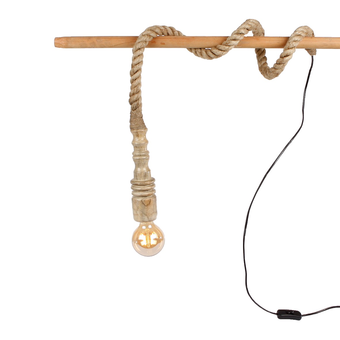 touw met houten fitting – Mahieu