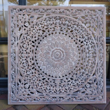 Wandpaneel 90 x 90 cm Barcelona light grey-white wash UITVERKOCHT - Afbeelding 3