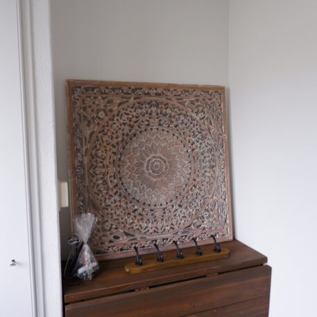 Wandpaneel 90 x 90 cm Barcelona light grey-white wash UITVERKOCHT - Afbeelding 2