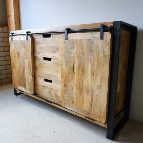 Beau travail dressoir M 2 schuifdeuren en 3 lades UITVERKOCHT - Afbeelding 6