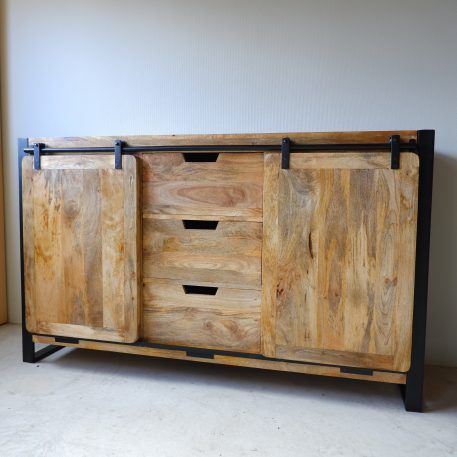 Beau travail dressoir M 2 schuifdeuren en 3 lades UITVERKOCHT - Afbeelding 5
