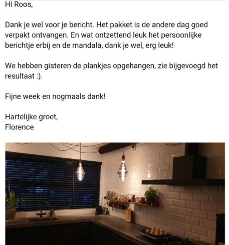 Barnwood wandplank 45 cm UITVERKOCHT - Afbeelding 7