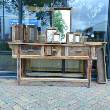 Sidetable 2 lades en deurtjes Truckwood - Afbeelding 2