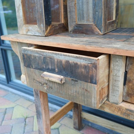 Sidetable 2 lades en deurtjes Truckwood - Afbeelding 4