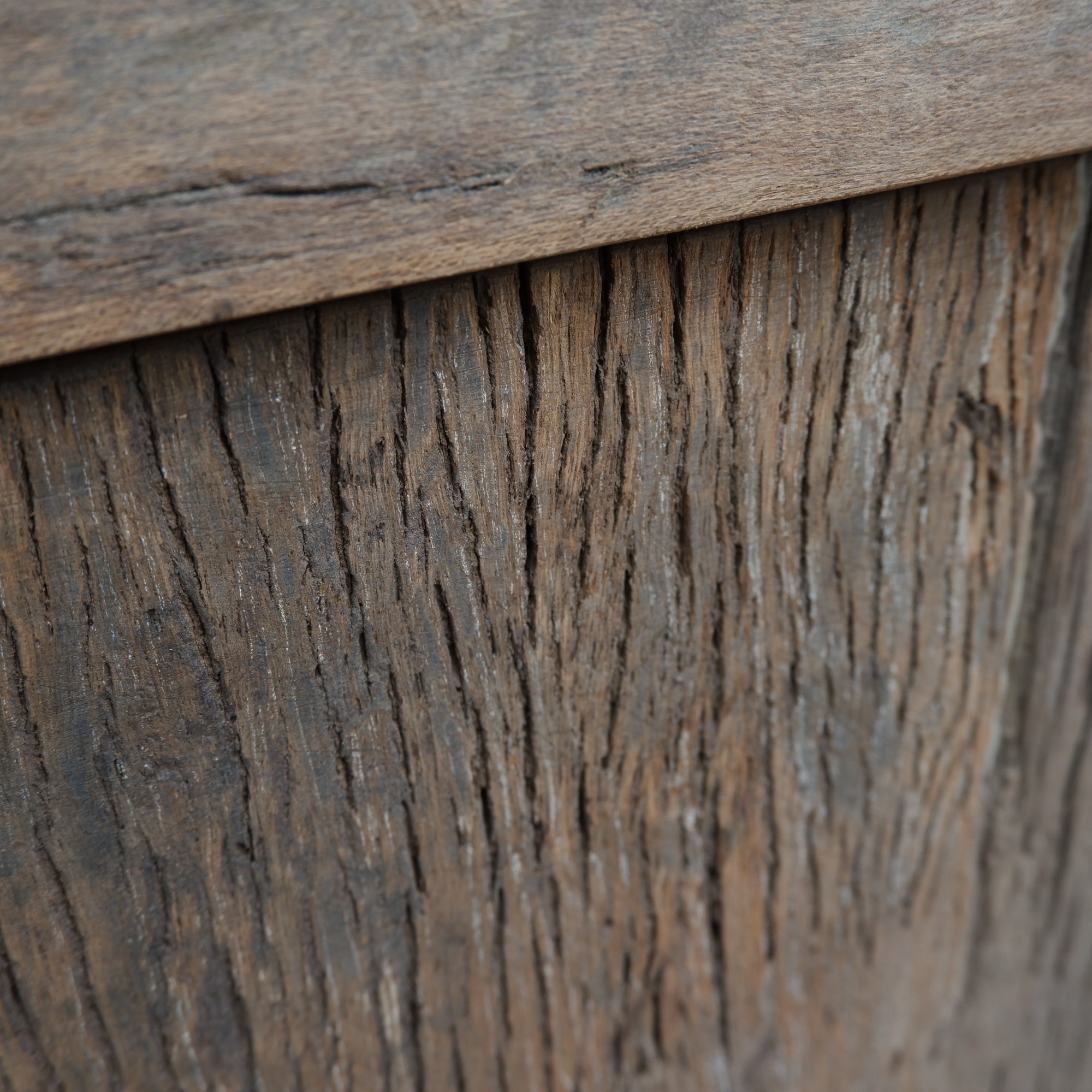 Tv dressoir Wenen 4 deuren oud vergrijsd hout - Afbeelding 32