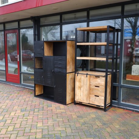 Beau travail boekenkast met schuifdeur en 3 lades - Afbeelding 8