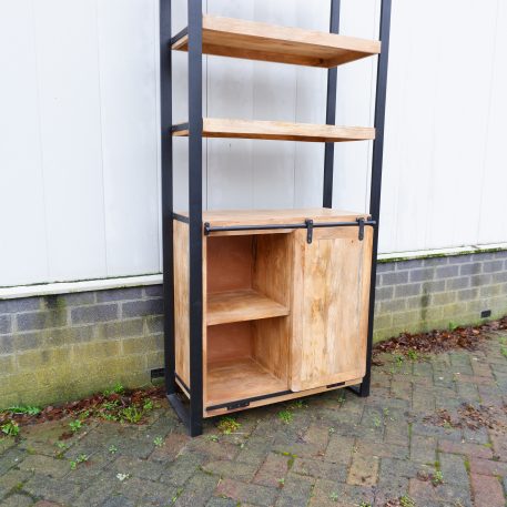 Beau travail boekenkast met schuifdeur en 3 lades - Afbeelding 13